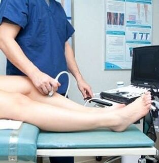 Ultrasound diagnosis of varicose veins